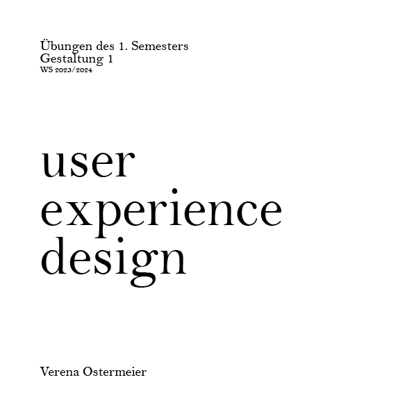 Cover des Booklets 1. Semester